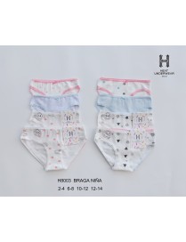 PACK BRAGA NIÑA 3PCS